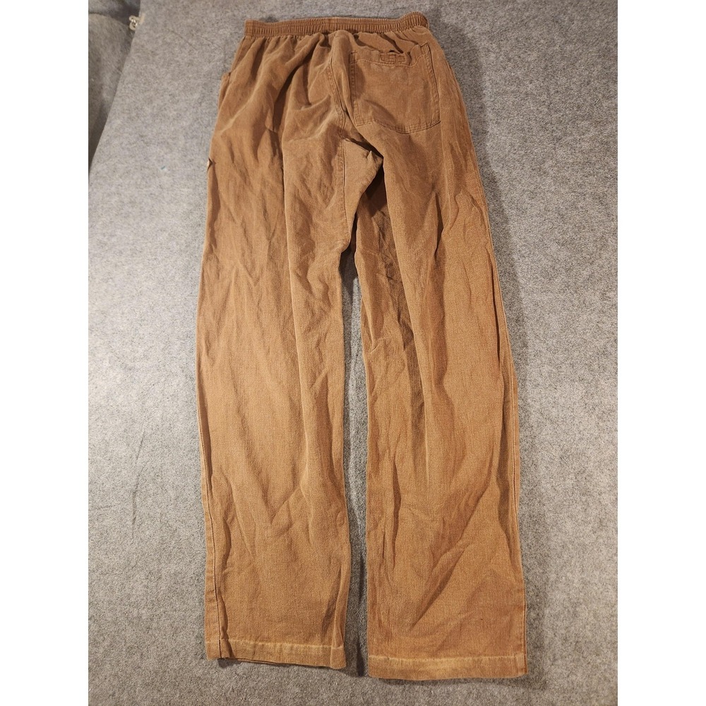 PrAna Pants Mens 32x31 Brown Elastic Waist‎ Canvas Relaxed Fit Casual USA - Picture 9 of 10